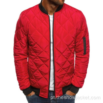 Alta Qualidade Quilted Bomber Jacket Mens